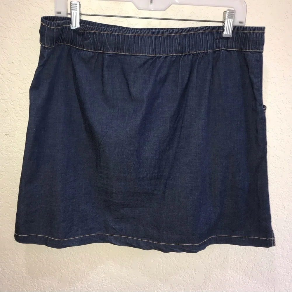 Aventura Cinch Waist Lightweight Tencel Blend Skirt Size Medium